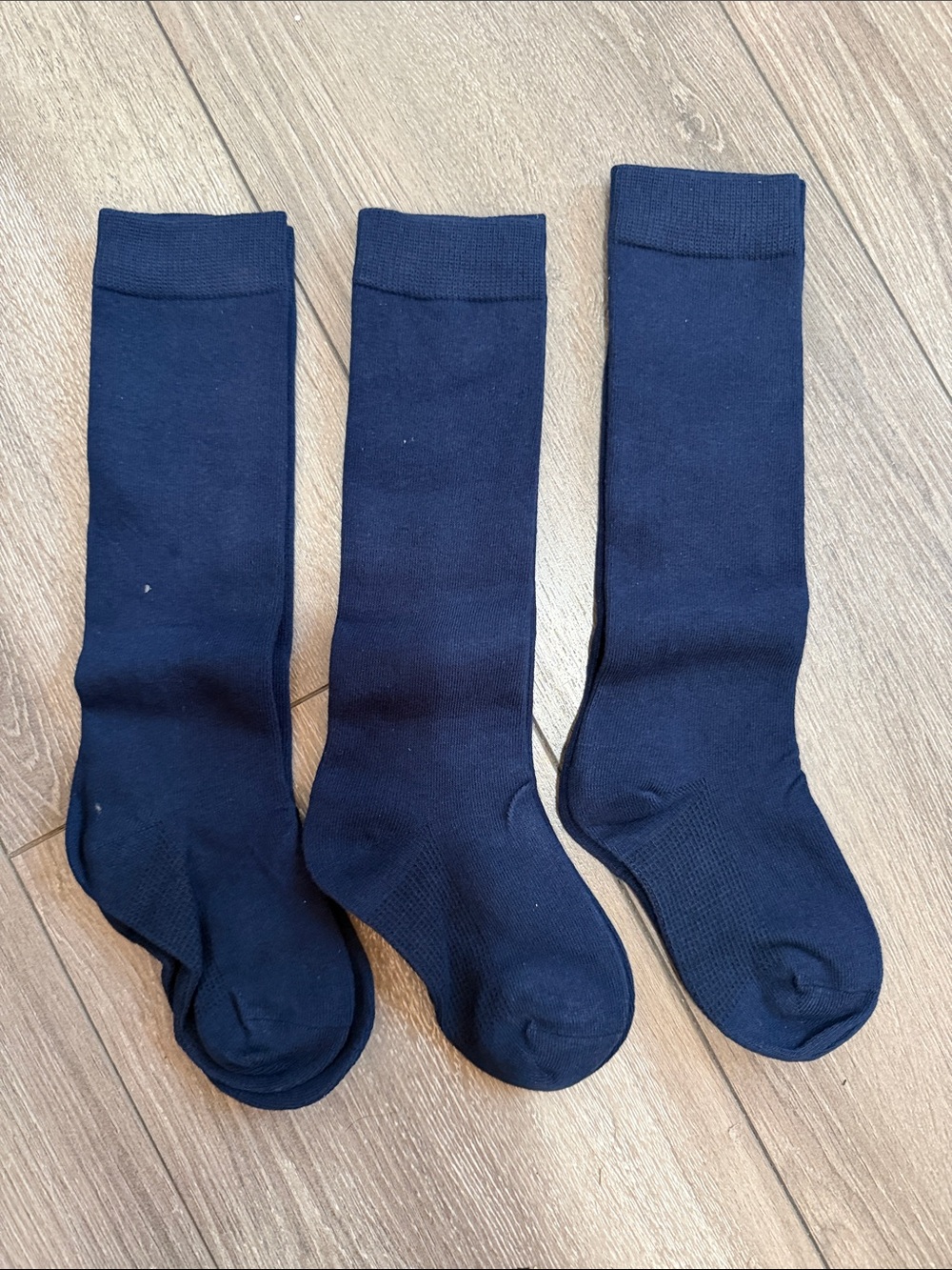 Men's Navy Dress Crew Socks - Pack of 3